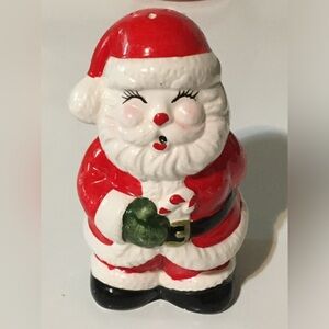 Festive Santa Claus Figurine - Red and White